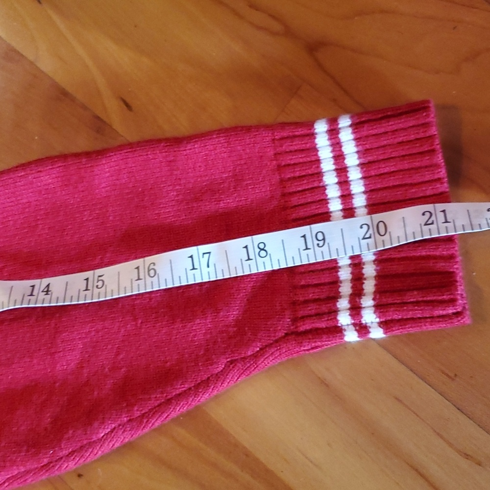 COPY - CHUNKY  OVERSIZED CROPPED SWEATER #87 RED SMALL - Picture 8 of 15